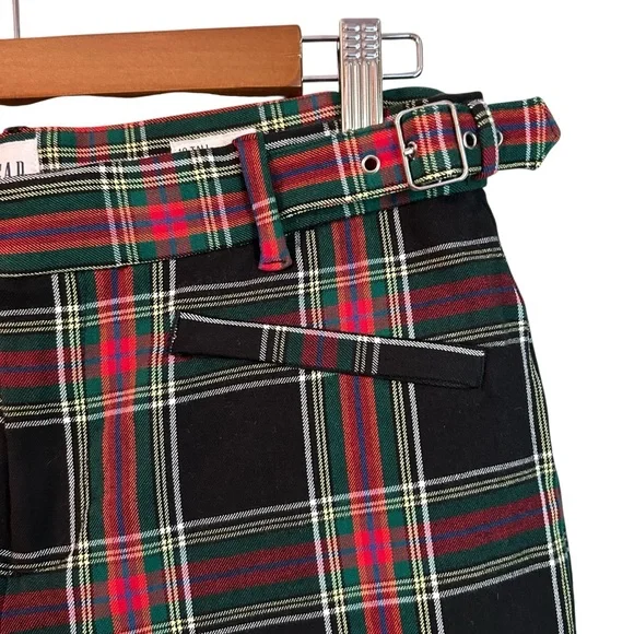 GAP Skinny Ankle Tartan Plaid Career Casual pants Women’s SZ 10 Tall Red Black - Picture 4 of 9